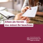 Erben als Verein – das müsst ihr beachten